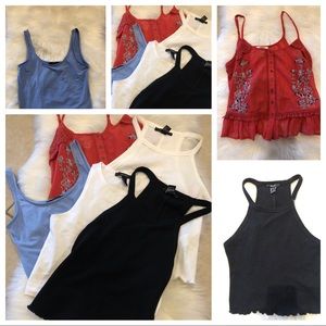 💋FOREVER 21 - LOT OF 5 CROP TOPS